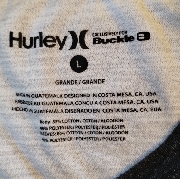 Hurley Men's Skyline Raglan Long sleeve T-Shirt - Picture 7 of 11